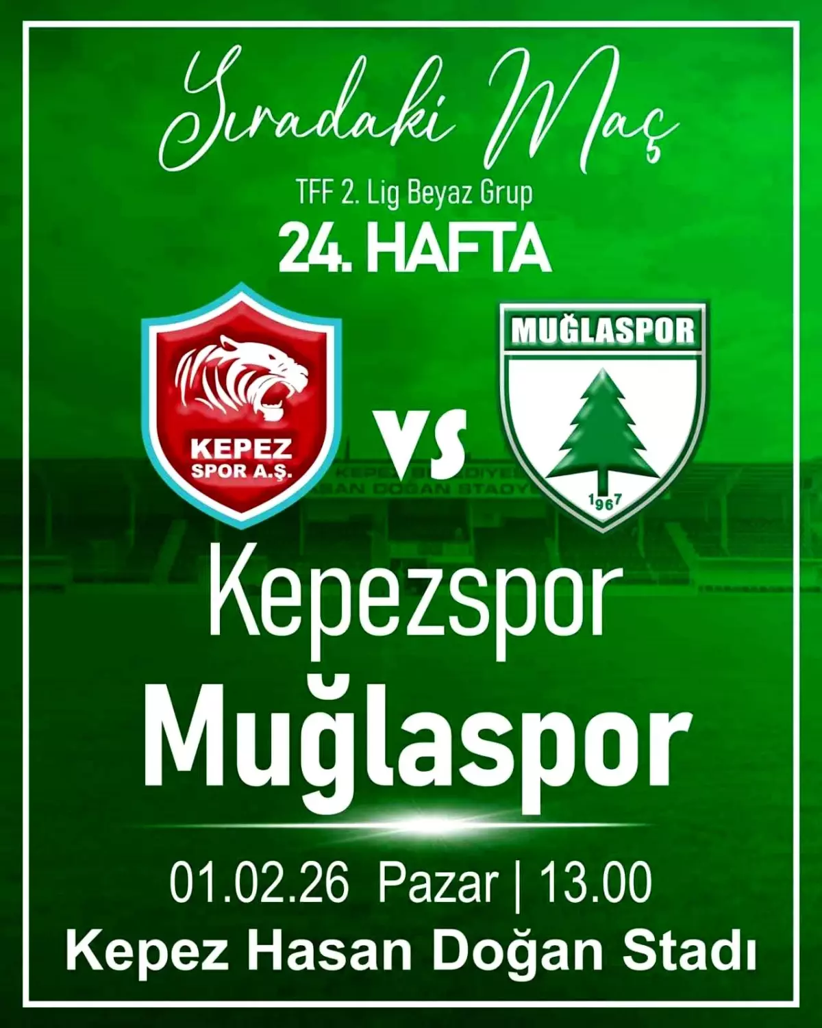 Muğlaspor, Kepezspor deplasmanında 3 puan arayacak