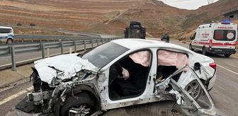 Şırnak'ta bariyere çarpan otomobildeki 5 kişi yaralandı