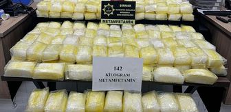 Şırnak'ta çekicinin dorsesine gizlenmiş 142 kilogram sentetik uyuşturucu ele geçirildi
