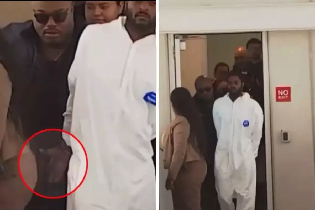 Tacizden tutuklanan adam cezaevine götürülürken kadın polisi taciz etti