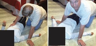 Yeni Epstein belgelerinde şok Prens Andrew detayı! Yerdeki kadının üzerine eğilmiş