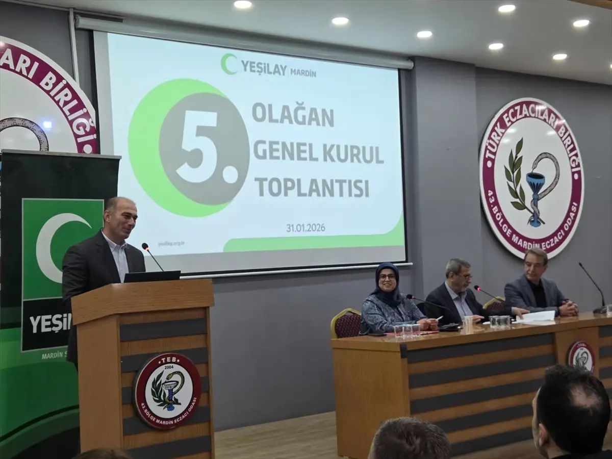 Yeşilay Mardin Şube Başkanlığına Akdağ yeniden başkan seçildi