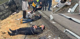 Antalya'daki katliam gibi kazada olay yerinden gelen ilk görüntüler korkunç
