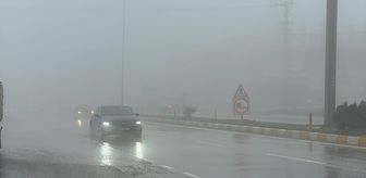 Belen ilçesinde sis etkili oldu