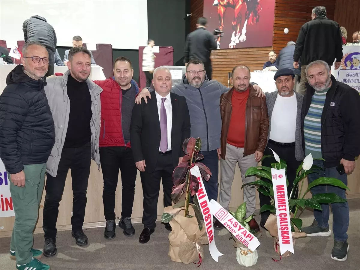 Edremit Lokantacılar ve Köfteciler Esnaf Odası Başkanı Dürüst, güven tazeledi