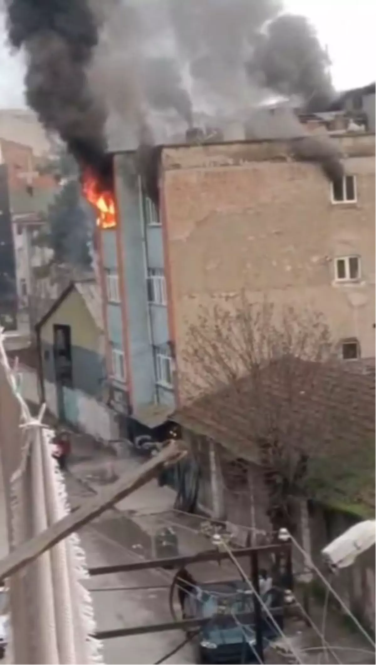 Karabük'te ev yangını