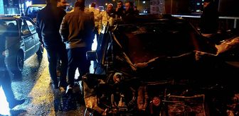Samsun'da 8 otomobilin karıştığı zincirleme trafik kazasında 2 kişi yaralandı