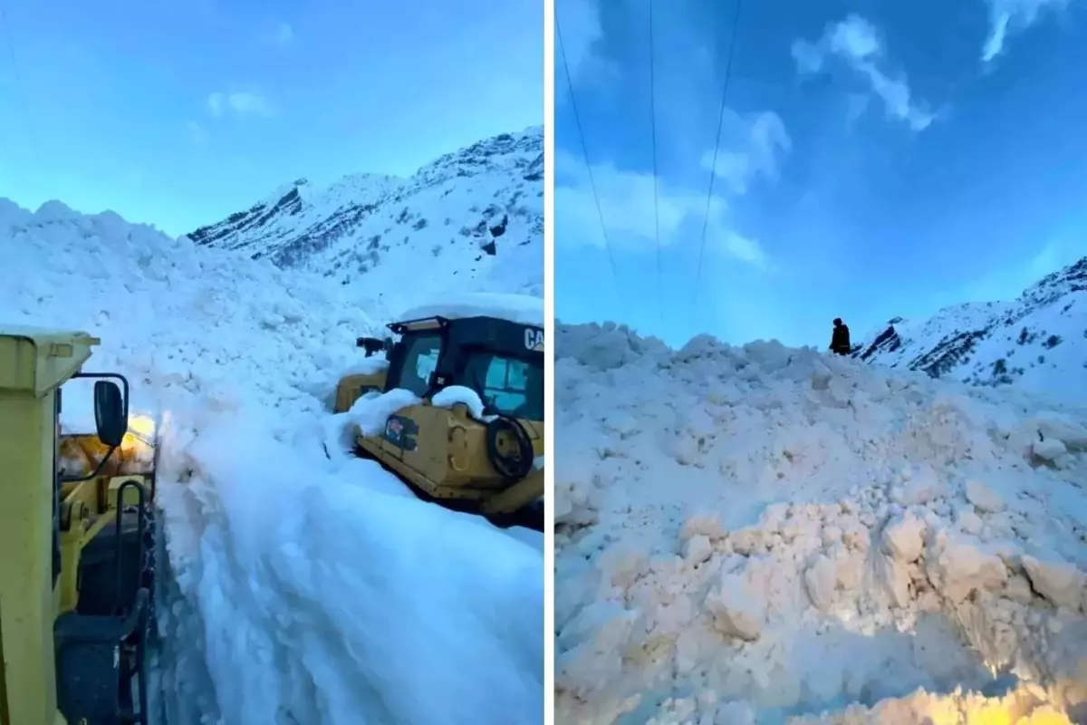 Şırnak'ta çığ düştü! 4 köy yolu ulaşıma kapandı
