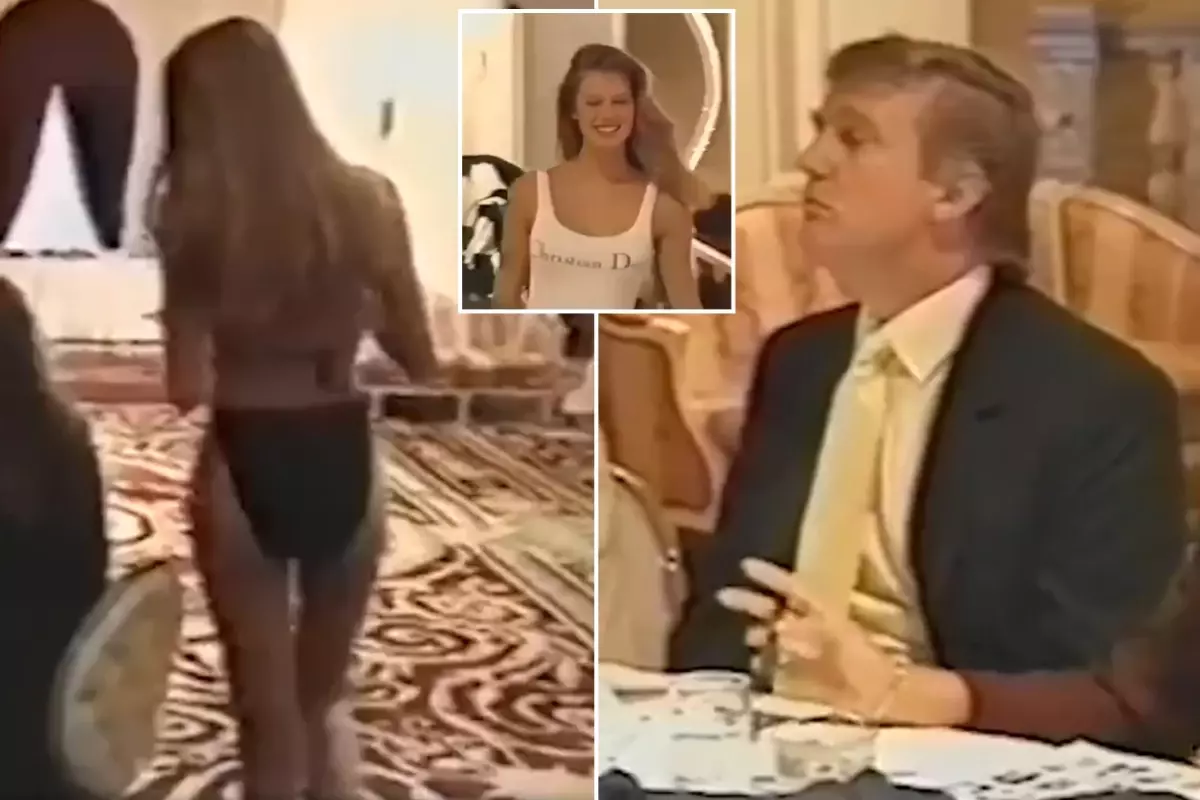 Trump'ı zora sokacak video! Modellik yarışmasında jüri olarak yer almış