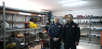 6 ŞUBAT DEPREMLERİNİN ÜÇÜNCÜ YILI - Niğdeli itfaiyeciler depremde kullandıkları ekipmanları anı olarak saklıyor