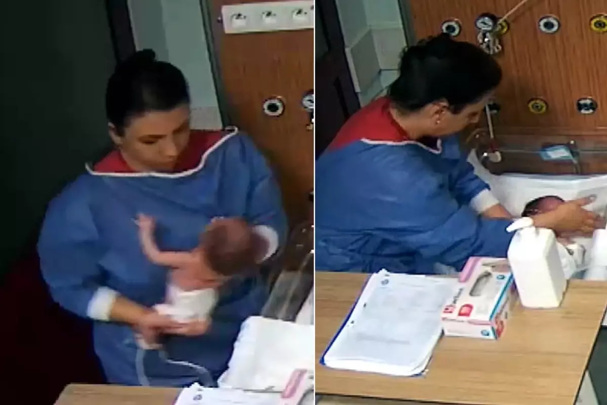 Cani hemşirenin yeni görüntüsü ortaya çıktı! Bir bebeğe daha aynısını yapmış