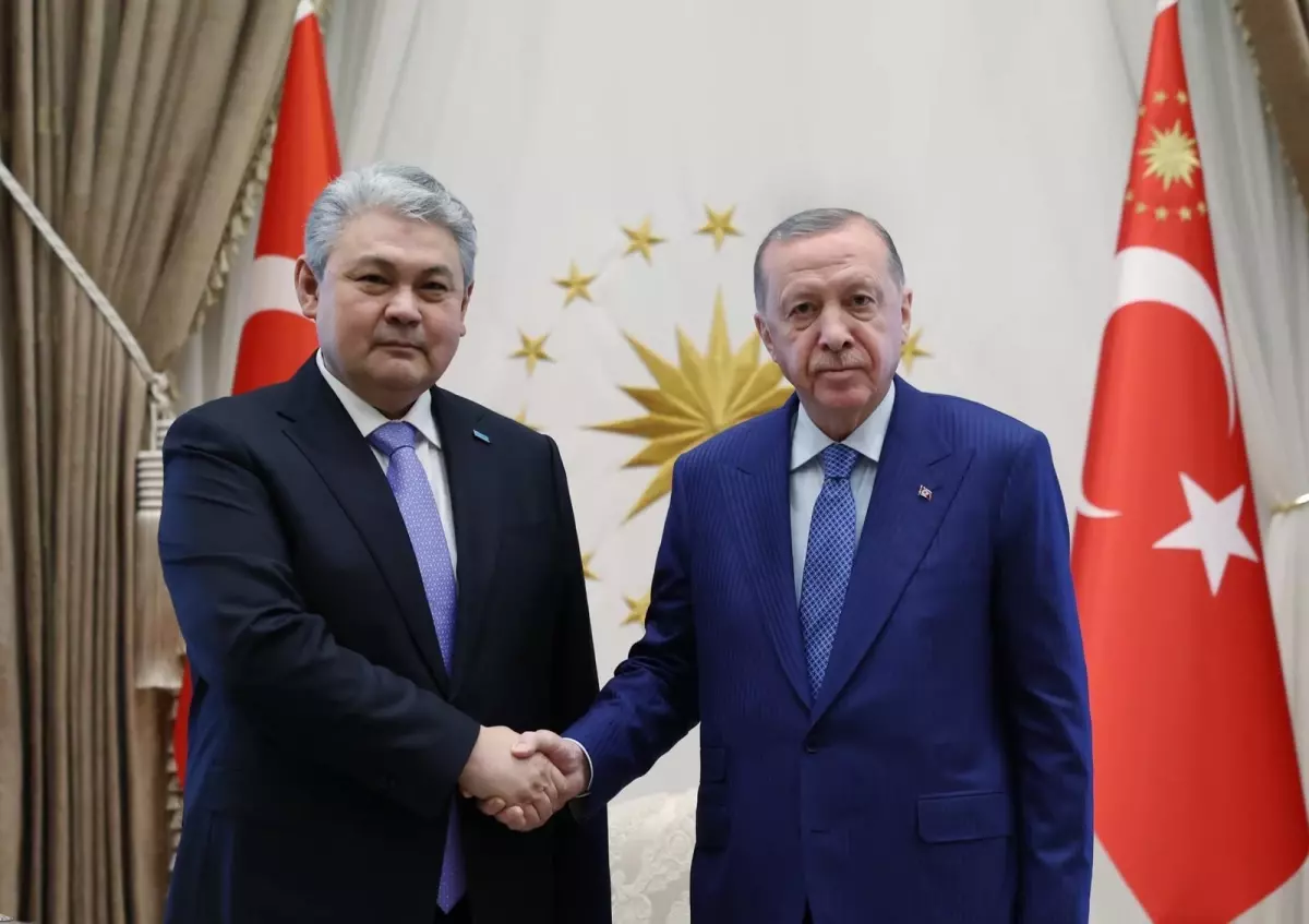 Cumhurbaşkanı Erdoğan, Kazakistan Dışişleri Bakanı Koşerbayev'i Kabul Etti