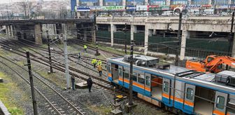 Esenler'de raydan çıkan metro nedeniyle yolcular tahliye edildi