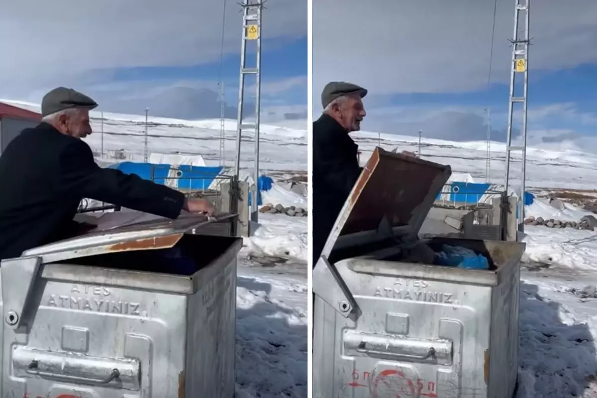 Görüntü Türkiye'nin bir ucundan! Çöp kutusunun kapağını açınca...