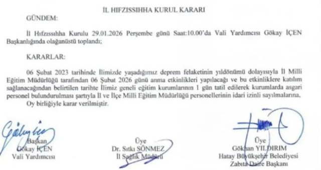 6 Şubat Hatay'da okullar tatil mi? Cuma günü Hatay'da okul var mı, yok mu?