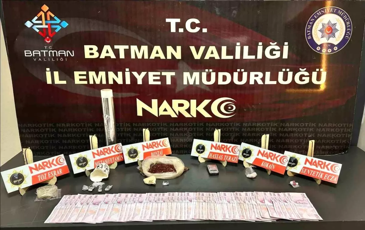 Batman'da uyuşturucu operasyonu: 5 zehir taciri tutuklandı