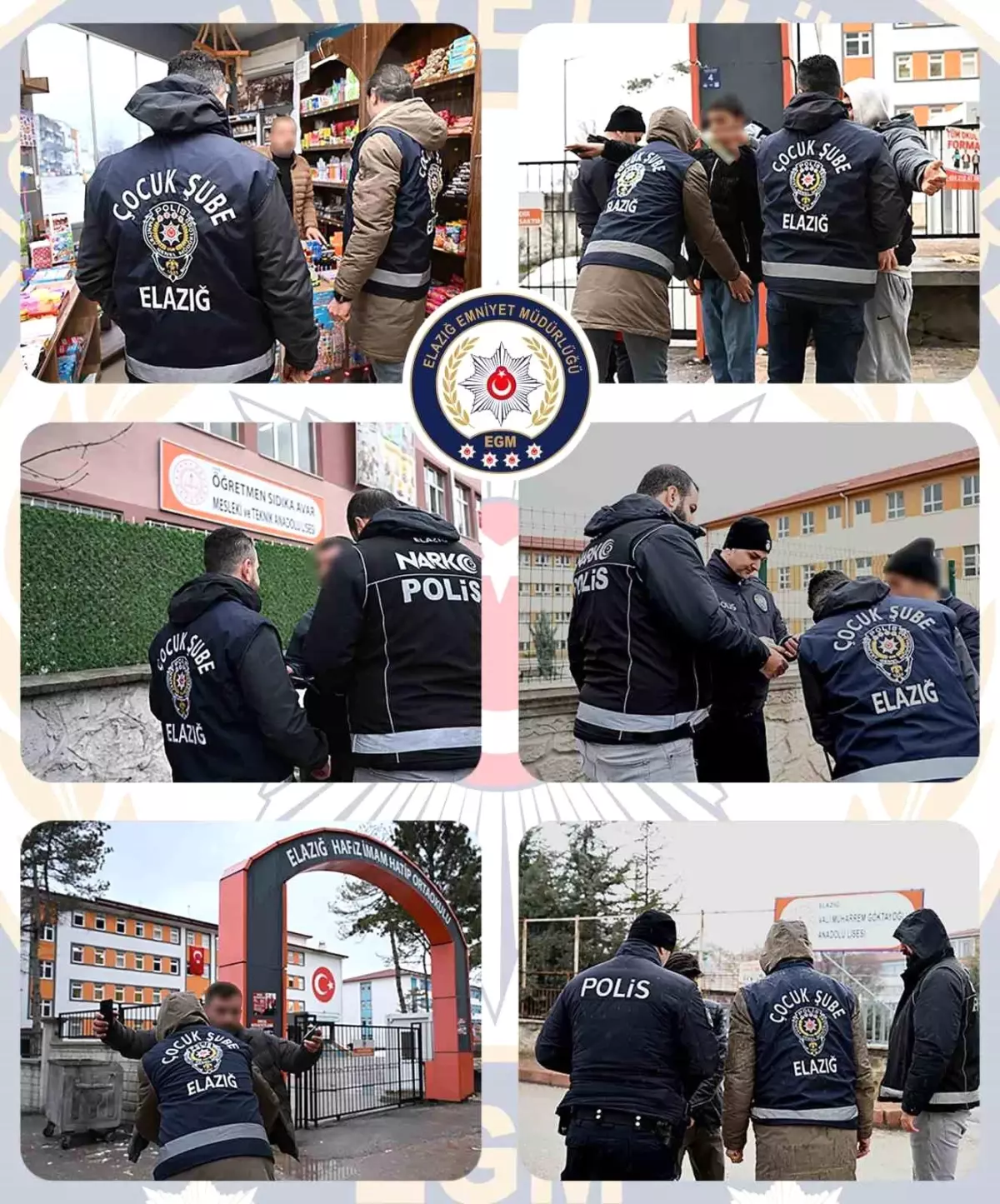 Elazığ'da 233 okul önü ve çevresi denetlendi