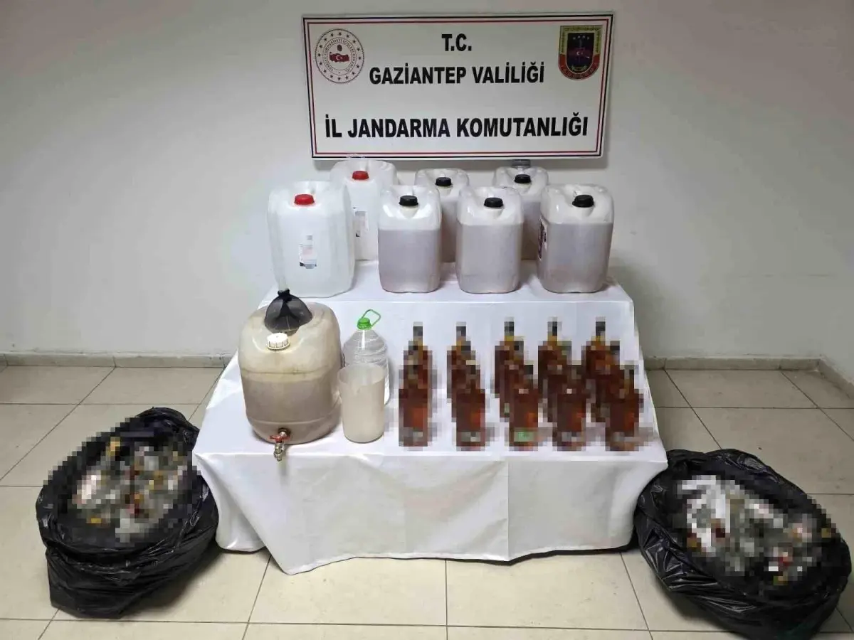 Gaziantep'te 135 litre sahte alkol ele geçirildi: 1 gözaltı