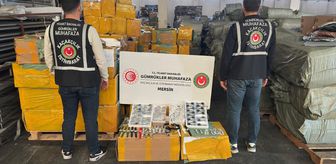 Mersin'de 116 bin 50 kaçak kol saati ele geçirildi