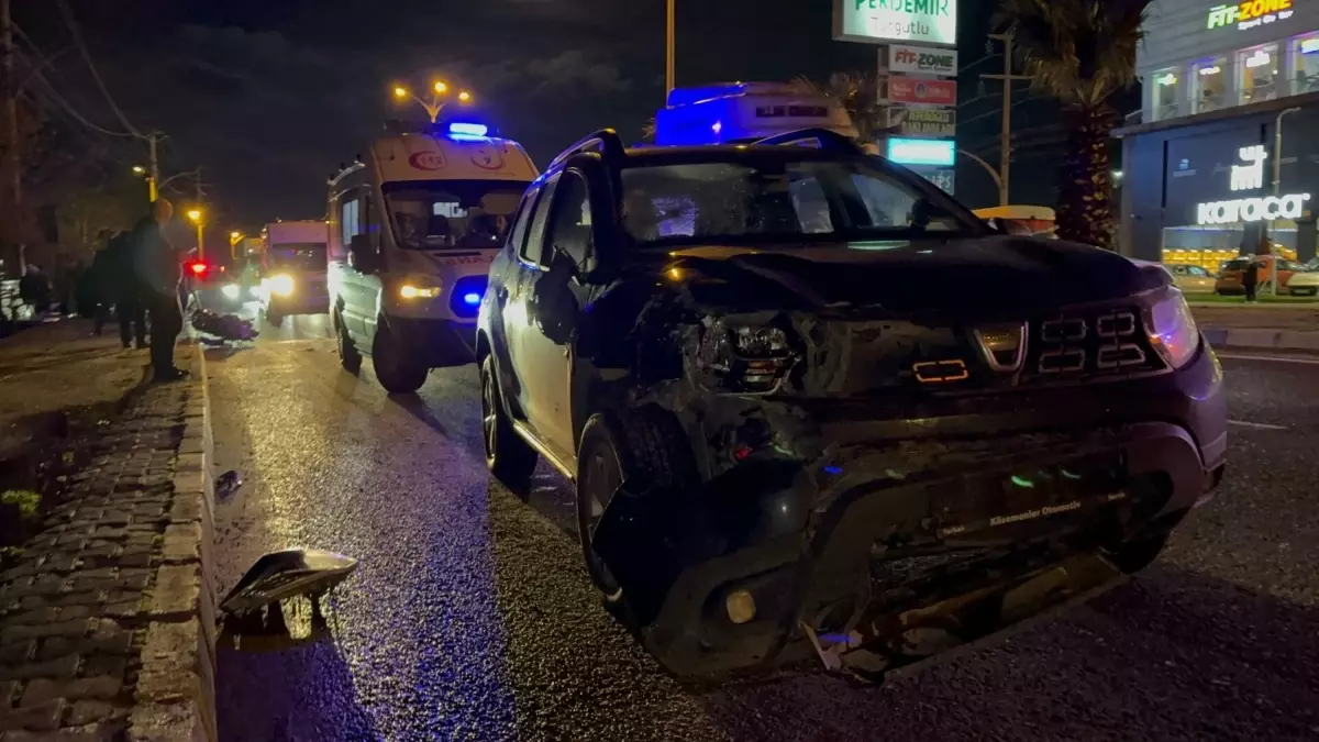 Motosiklet ile Otomobil Çarpıştı: 1 Ölü, 1 Yaralı