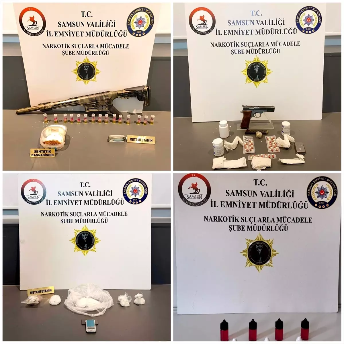 Samsun'da uyuşturucu operasyonlarında 5 zanlı yakalandı