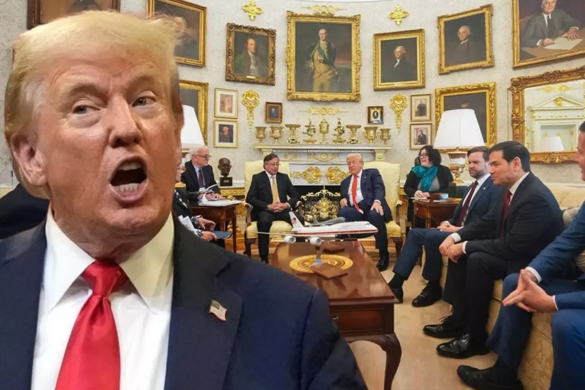 Trump ve Petro, Beyaz Saray'da biraraya geldi