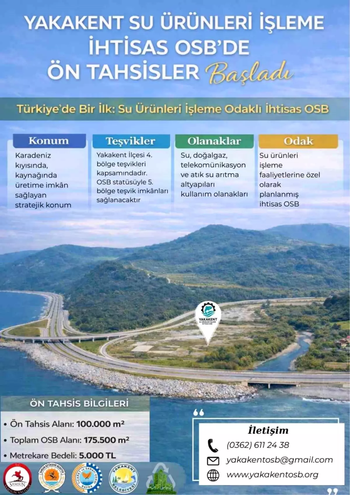 Yakakent Su Ürünleri İhtisas OSB'de arsa tahsisleri başladı