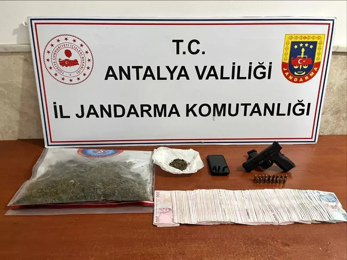 Alanya'da jandarmadan uyuşturucu operasyonu