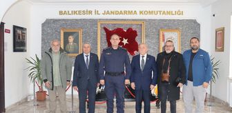 Balıkesir Gazeteciler Cemiyeti'nden İl Jandarma Komutanı Albay Özer'e ziyaret