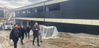 Başkan Kavaklıgil otopark inşaatında incelemelerde bulundu