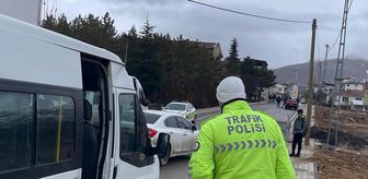 Baskil'de okul servis araçları denetlendi