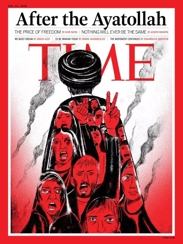 What is the message? As the war bells toll, Time magazine released the 'After the Ayatollah' cover