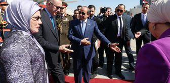 Cumhurbaşkanı Erdoğan Mısır'da! Sisi, kırmızı halıda karşıladı