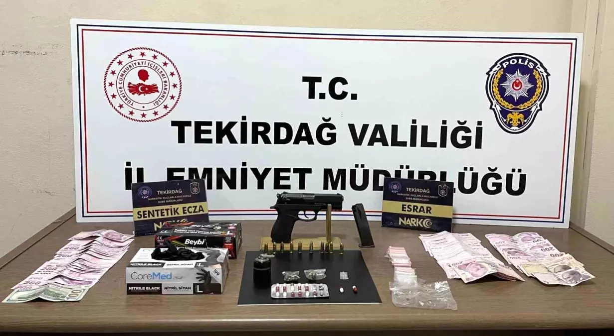 Kırmızı bültenle aranan uyuşturucu taciri Tekirdağ'da yakalandı