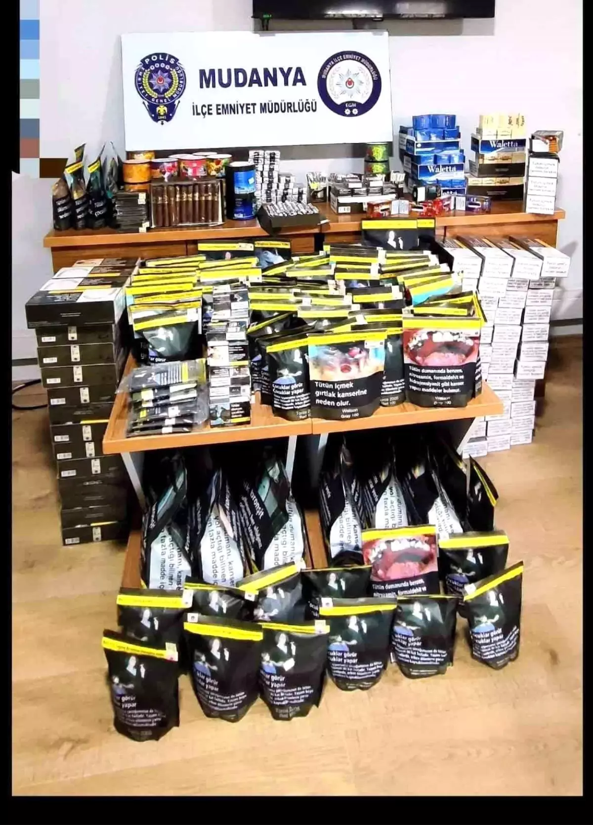 Mudanya'da kaçak tütün operasyonu...