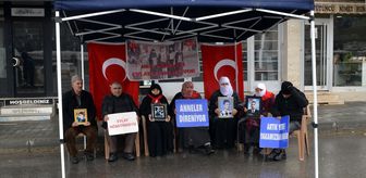 Muş'ta evlatlarına kavuşmak isteyen aileler, DEM Parti önündeki eylemlerini sürdürdü