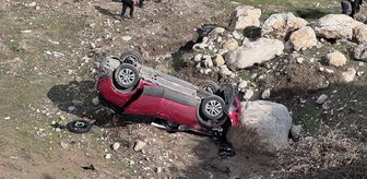 Şırnak'ta şarampole devrilen aracın sürücüsü ağır yaralandı