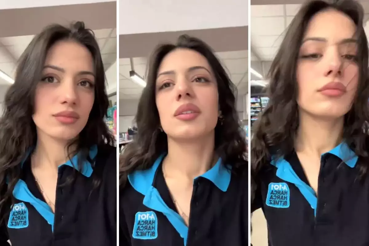 Sosyal medyayı sallayan kasiyer