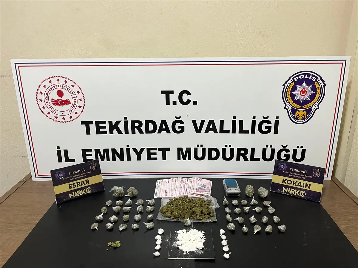 Tekirdağ'da uyuşturucu operasyonlarında 13 şüpheli tutuklandı