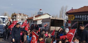 Ulaş'ta öğrenciler bayrak yürüyüşü yaptı