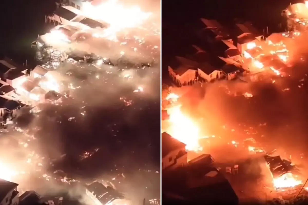 Ülke cehennemi yaşadı! Yüzlerce ev dakikalar içinde küle döndü