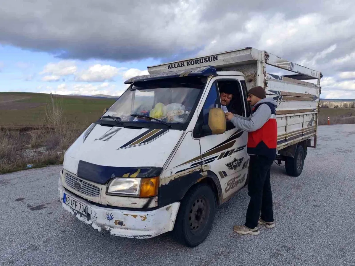 Çavdarhisar'da hayvan hareketlerine yönelik yol kontrolü