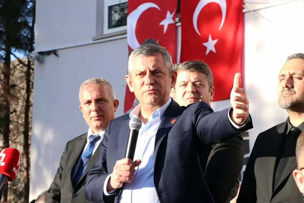 CHP Genel Başkanı Özel, Adıyaman'da konuştu Açıklaması