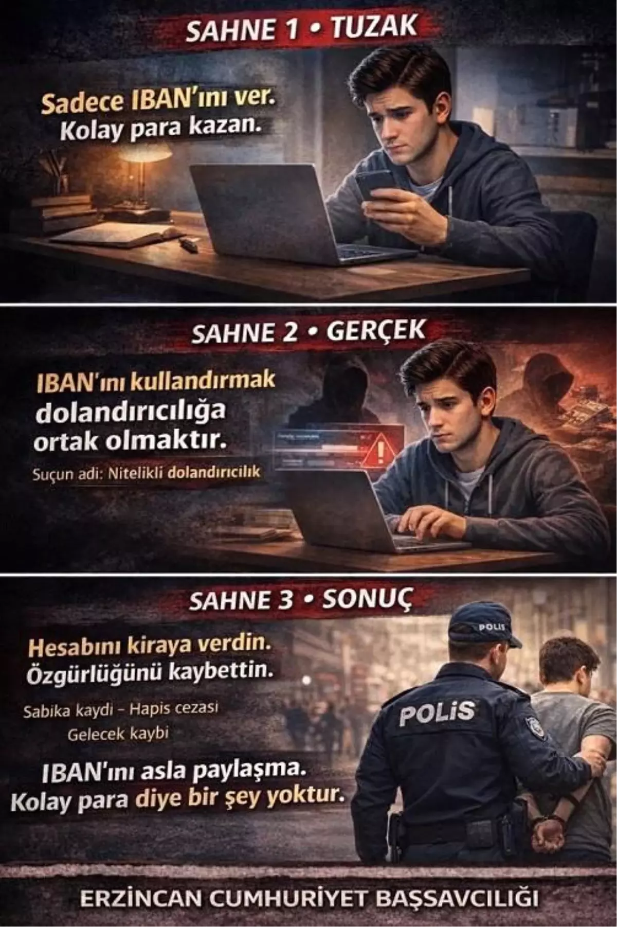 Erzincan'da siber suçlara karşı kapsamlı bilinçlendirme çalışması