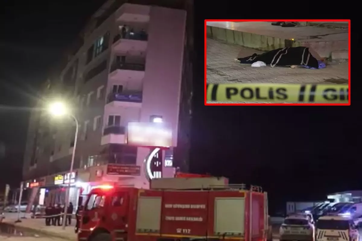 Eşiyle tartışıp camdan atlayan 5 çocuk babası adam hayatını kaybetti