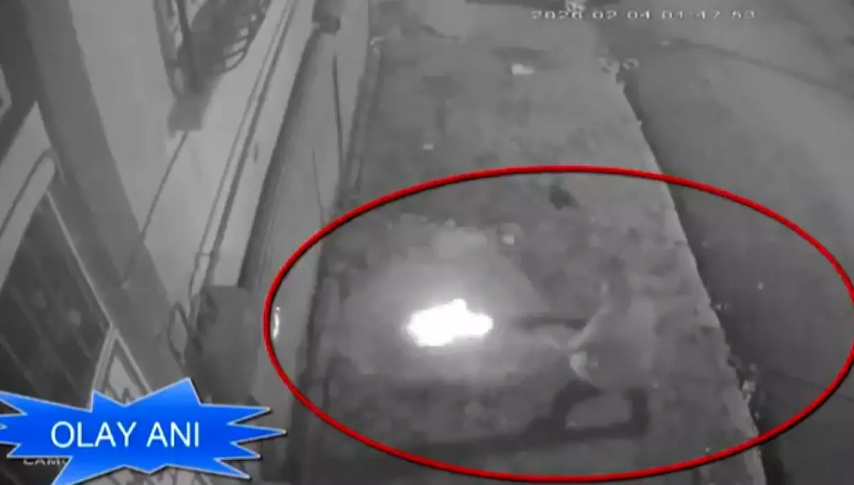 Garaja pompalı tüfekle ateş eden 2 şahıs tutuklandı: O anlar kamerada