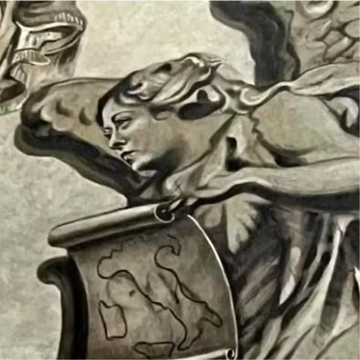 İtalya'da tepki çeken 'melek Meloni' freskinin yüzü silindi