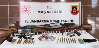 Muş'ta silah ve mühimmat ele geçirildi