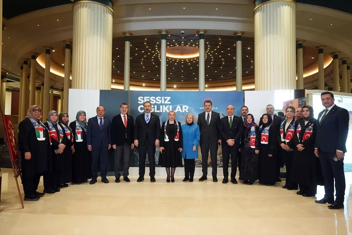 Şehit yakınları, Gazze için "Sessiz Çığlıklar Filografi Sergisi" düzenledi