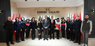 112 Acil Çağrı Merkezi personelinden Vali Sezer'e ziyaret